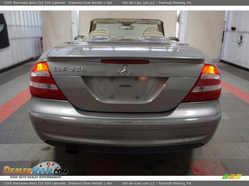 2005 Mercedes-Benz CLK 500 Cabriolet Diamond Silver Metallic / Ash Photo #9