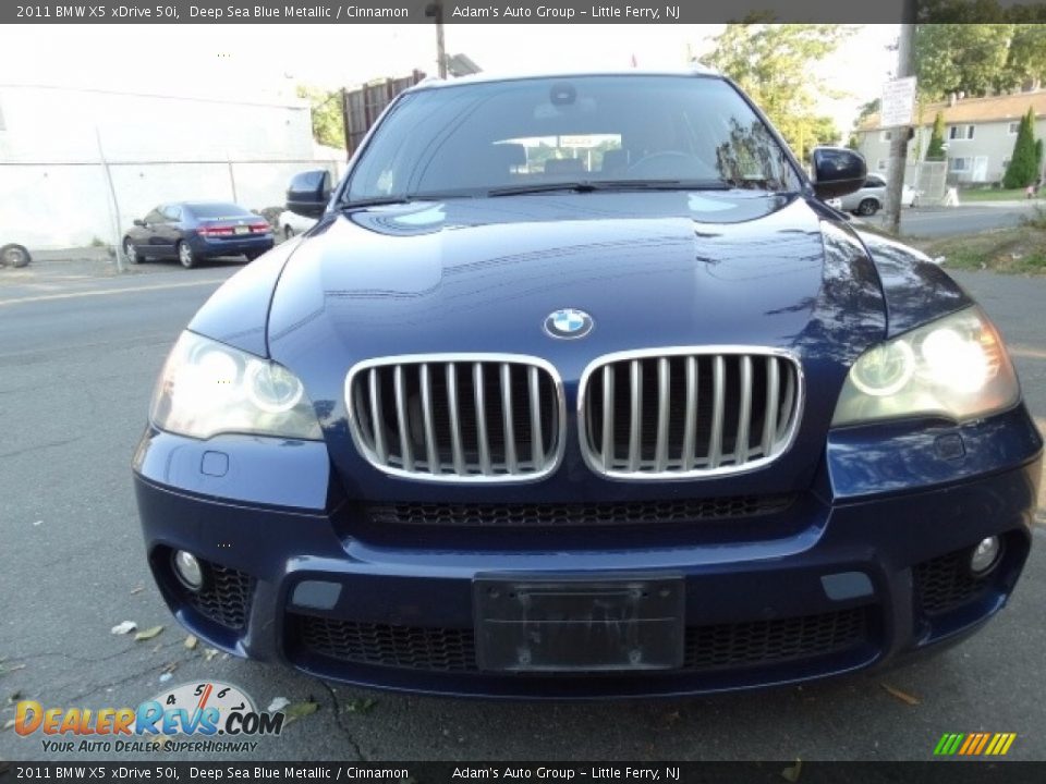 2011 BMW X5 xDrive 50i Deep Sea Blue Metallic / Cinnamon Photo #2