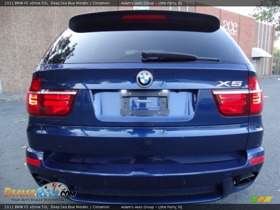 2011 BMW X5 xDrive 50i Deep Sea Blue Metallic / Cinnamon Photo #5