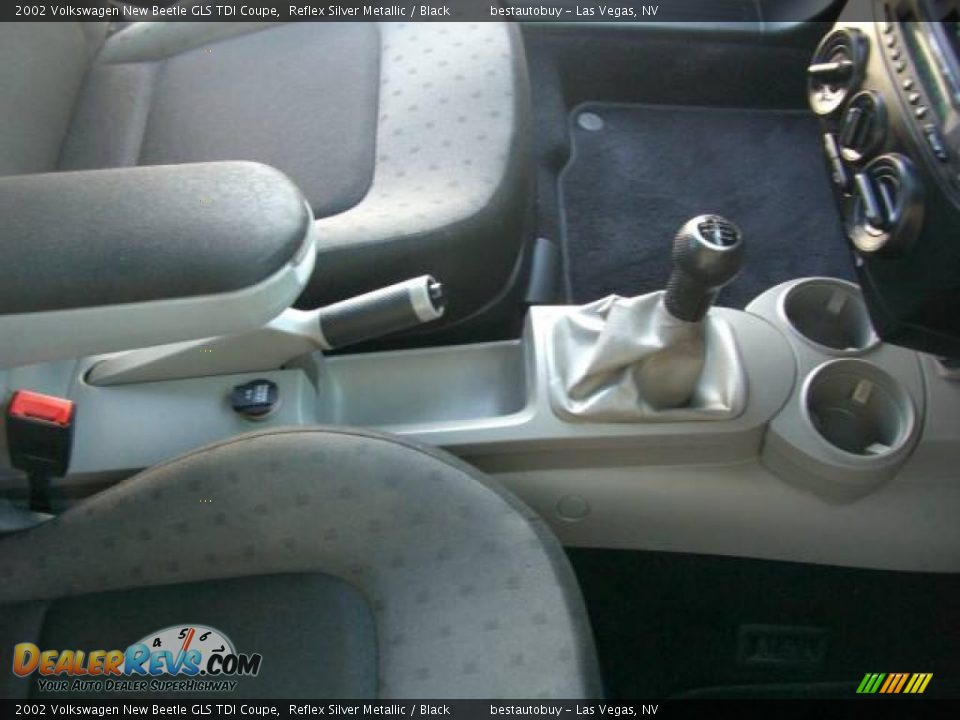 2002 Volkswagen New Beetle GLS TDI Coupe Reflex Silver Metallic / Black Photo #34