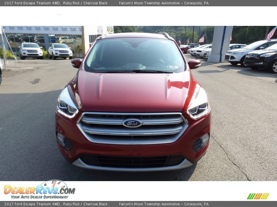 2017 Ford Escape Titanium 4WD Ruby Red / Charcoal Black Photo #3