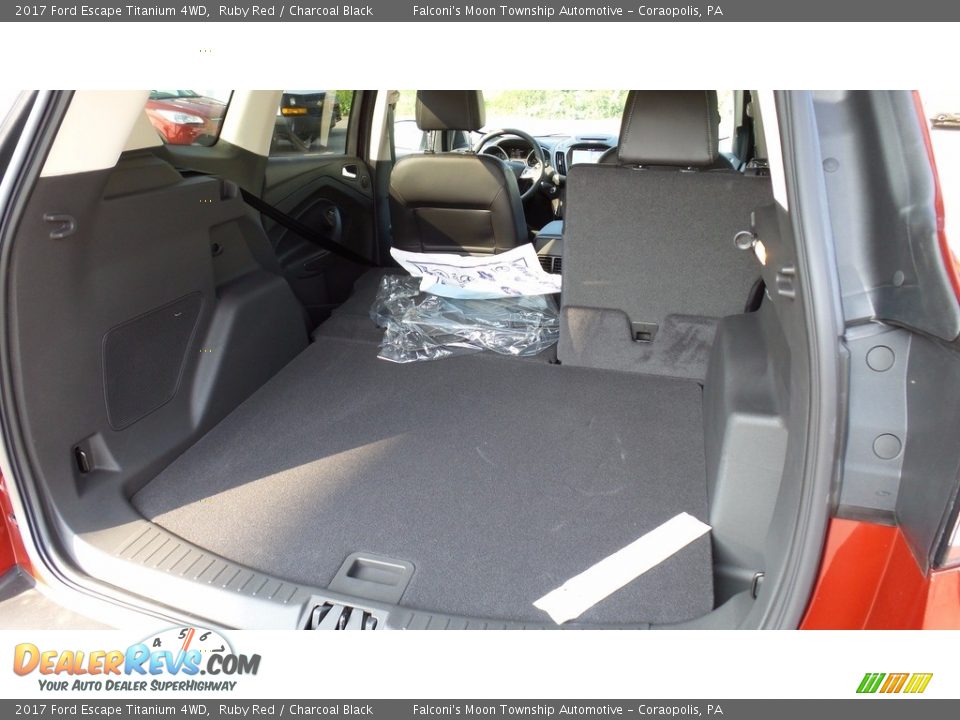 2017 Ford Escape Titanium 4WD Ruby Red / Charcoal Black Photo #9