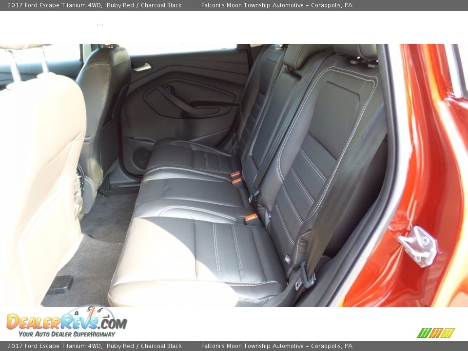 2017 Ford Escape Titanium 4WD Ruby Red / Charcoal Black Photo #10