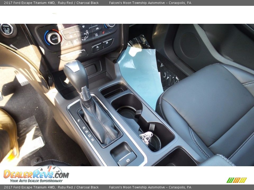 2017 Ford Escape Titanium 4WD Ruby Red / Charcoal Black Photo #15