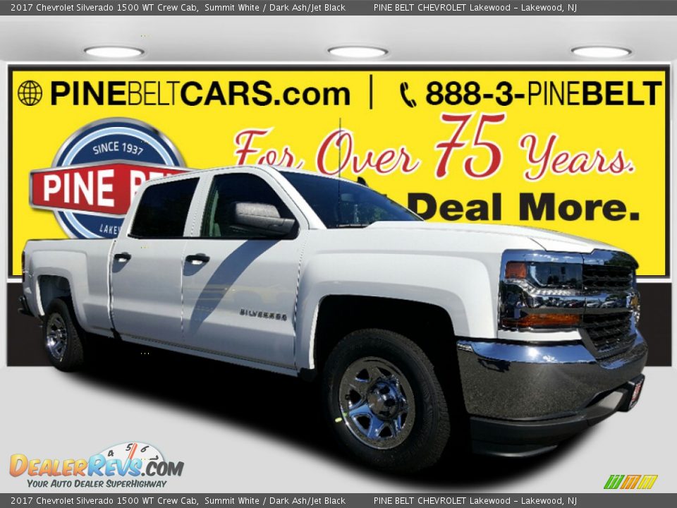 2017 Chevrolet Silverado 1500 WT Crew Cab Summit White / Dark Ash/Jet Black Photo #1