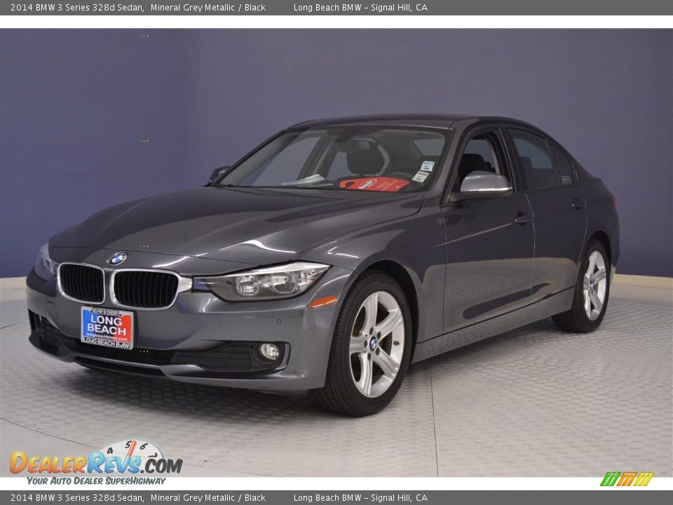 2014 BMW 3 Series 328d Sedan Mineral Grey Metallic / Black Photo #3