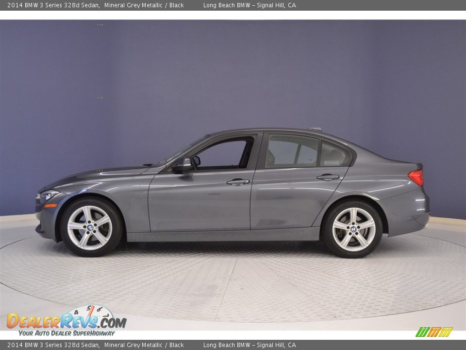 2014 BMW 3 Series 328d Sedan Mineral Grey Metallic / Black Photo #4