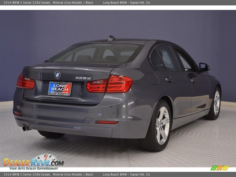 2014 BMW 3 Series 328d Sedan Mineral Grey Metallic / Black Photo #7