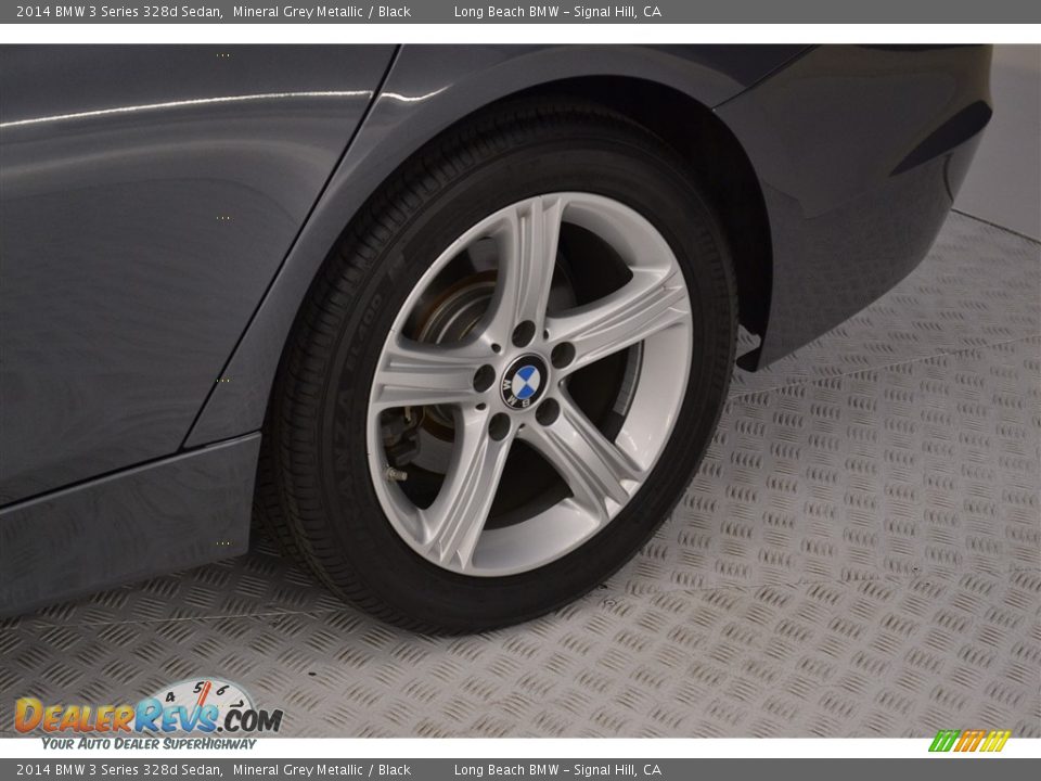 2014 BMW 3 Series 328d Sedan Mineral Grey Metallic / Black Photo #10