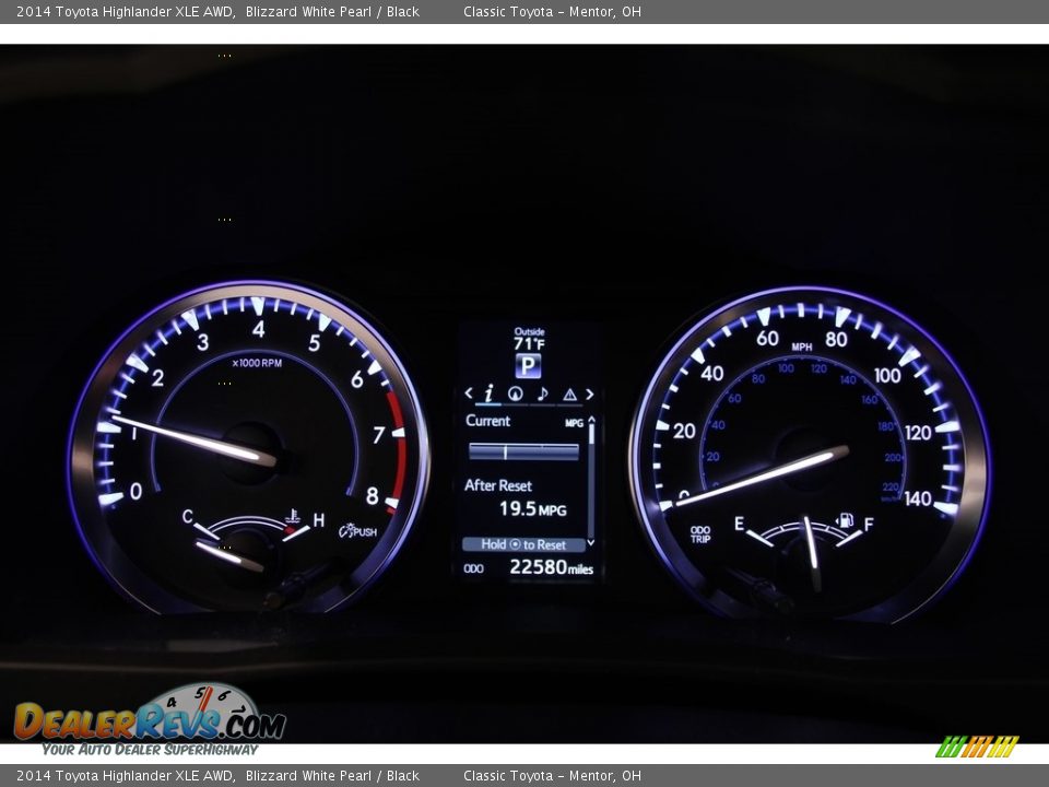 2014 Toyota Highlander XLE AWD Blizzard White Pearl / Black Photo #7