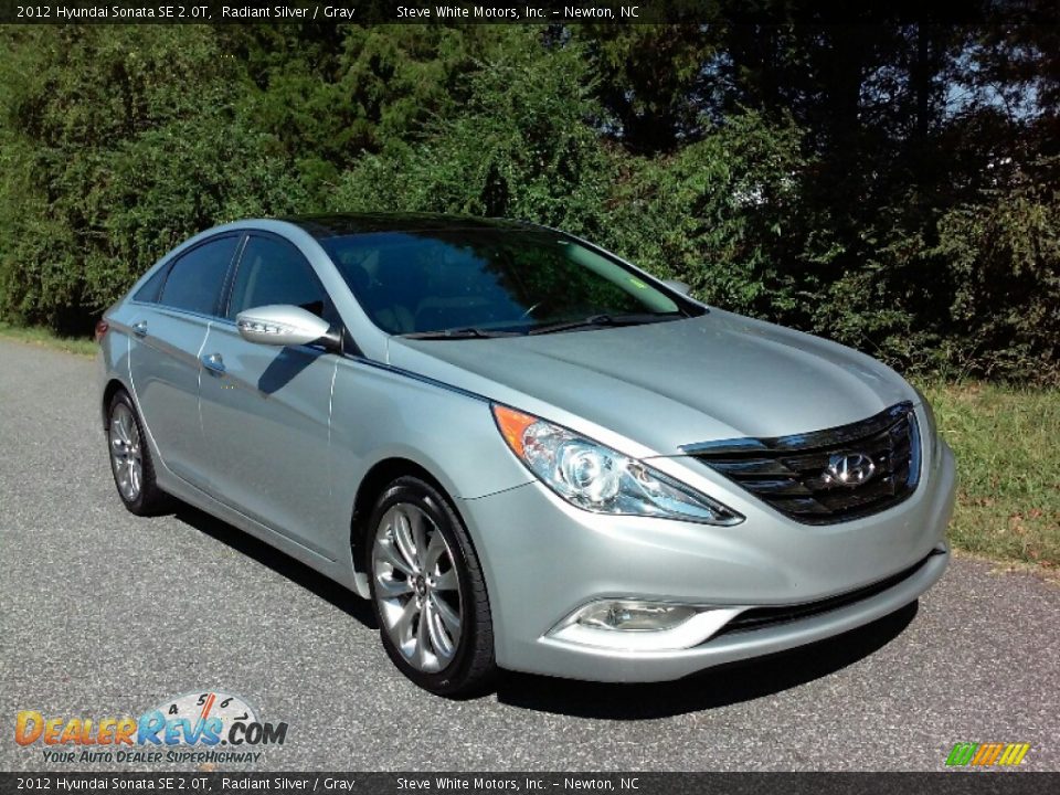 2012 Hyundai Sonata SE 2.0T Radiant Silver / Gray Photo #4