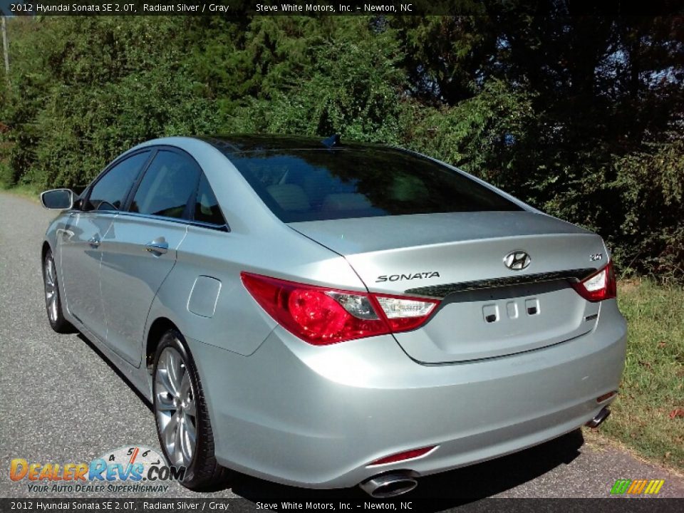 2012 Hyundai Sonata SE 2.0T Radiant Silver / Gray Photo #8