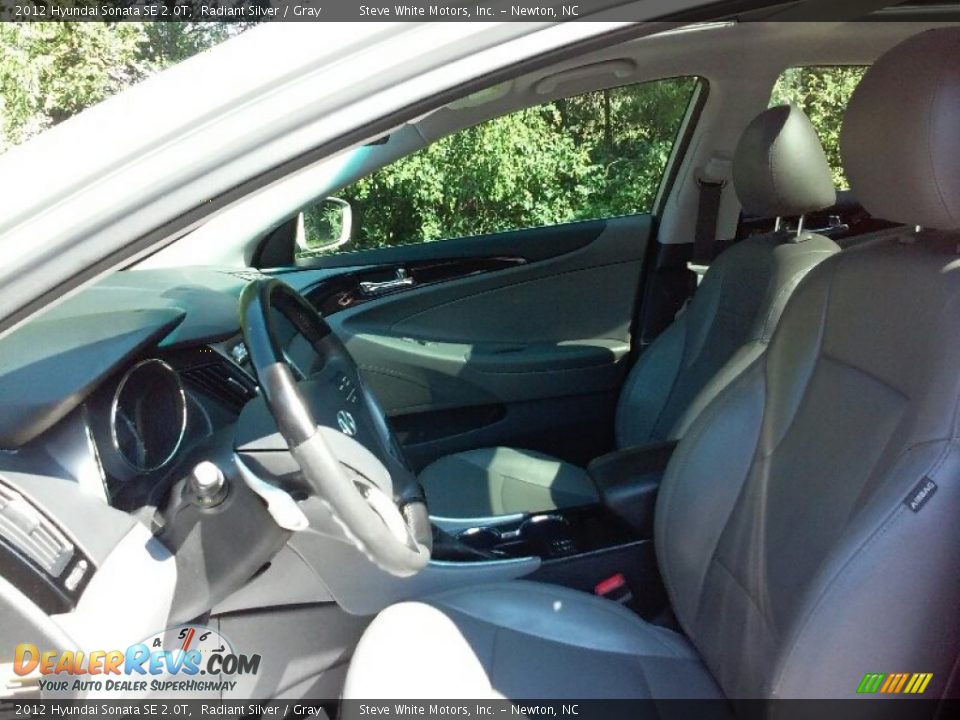 2012 Hyundai Sonata SE 2.0T Radiant Silver / Gray Photo #9