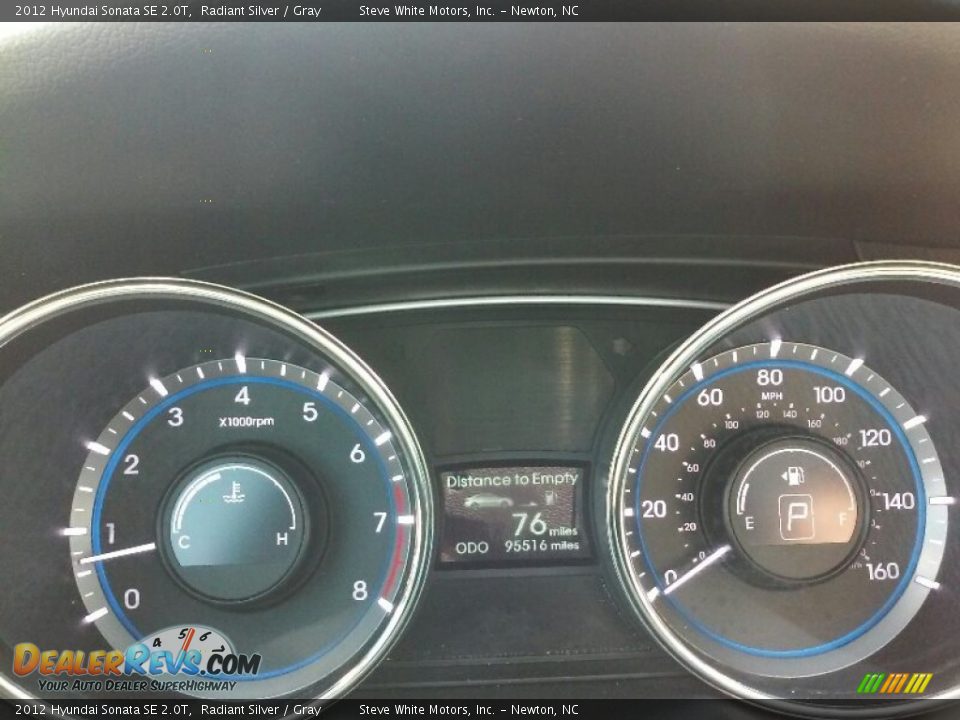 2012 Hyundai Sonata SE 2.0T Radiant Silver / Gray Photo #17