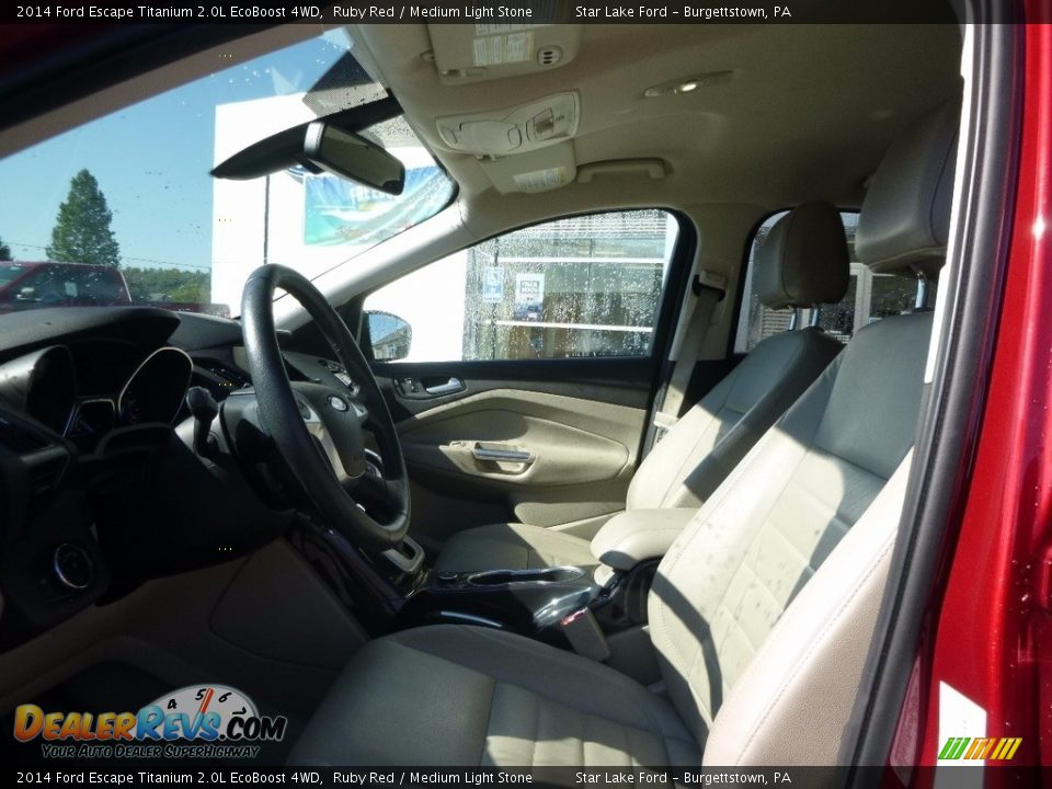 2014 Ford Escape Titanium 2.0L EcoBoost 4WD Ruby Red / Medium Light Stone Photo #10