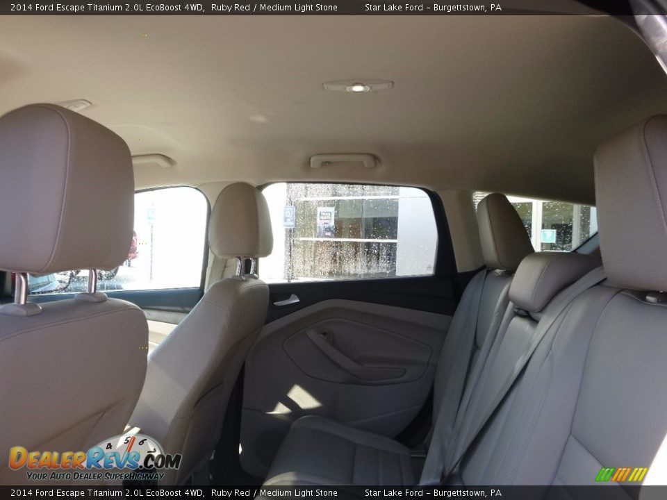 2014 Ford Escape Titanium 2.0L EcoBoost 4WD Ruby Red / Medium Light Stone Photo #11