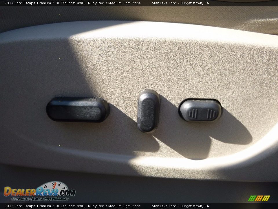 2014 Ford Escape Titanium 2.0L EcoBoost 4WD Ruby Red / Medium Light Stone Photo #15