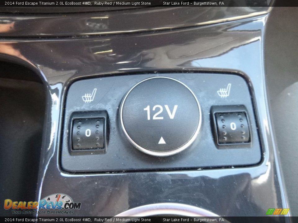 2014 Ford Escape Titanium 2.0L EcoBoost 4WD Ruby Red / Medium Light Stone Photo #17