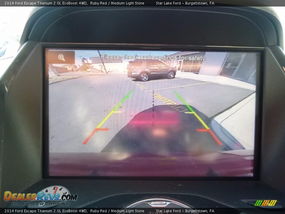 2014 Ford Escape Titanium 2.0L EcoBoost 4WD Ruby Red / Medium Light Stone Photo #18