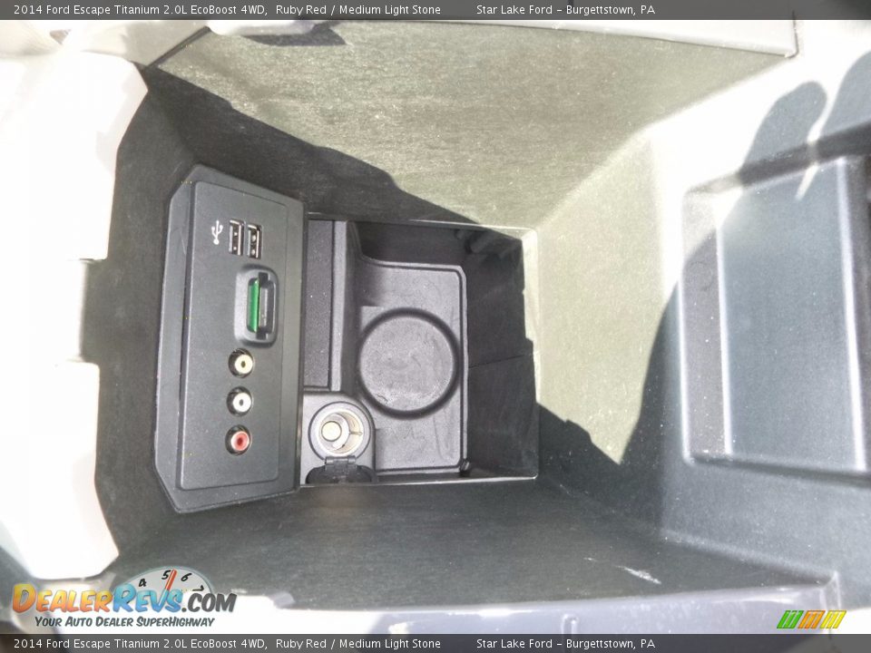 2014 Ford Escape Titanium 2.0L EcoBoost 4WD Ruby Red / Medium Light Stone Photo #19