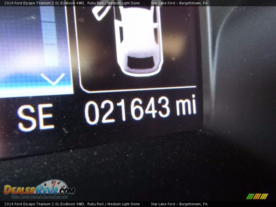 2014 Ford Escape Titanium 2.0L EcoBoost 4WD Ruby Red / Medium Light Stone Photo #20
