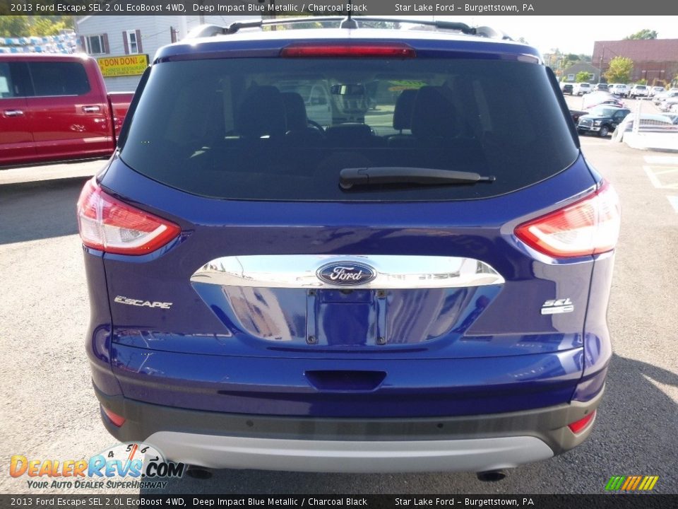 2013 Ford Escape SEL 2.0L EcoBoost 4WD Deep Impact Blue Metallic / Charcoal Black Photo #6