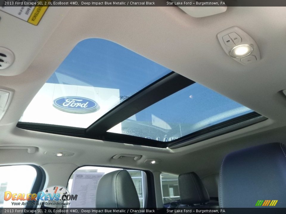 2013 Ford Escape SEL 2.0L EcoBoost 4WD Deep Impact Blue Metallic / Charcoal Black Photo #19