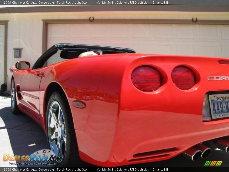 1999 Chevrolet Corvette Convertible Torch Red / Light Oak Photo #5