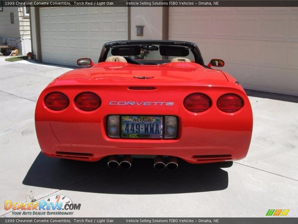 1999 Chevrolet Corvette Convertible Torch Red / Light Oak Photo #6