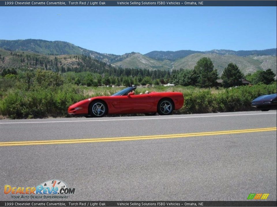 1999 Chevrolet Corvette Convertible Torch Red / Light Oak Photo #13