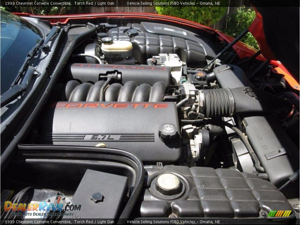 1999 Chevrolet Corvette Convertible Torch Red / Light Oak Photo #17