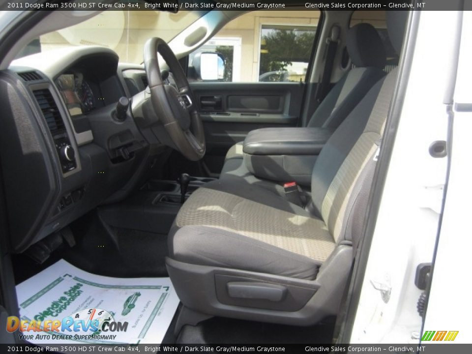 2011 Dodge Ram 3500 HD ST Crew Cab 4x4 Bright White / Dark Slate Gray/Medium Graystone Photo #11