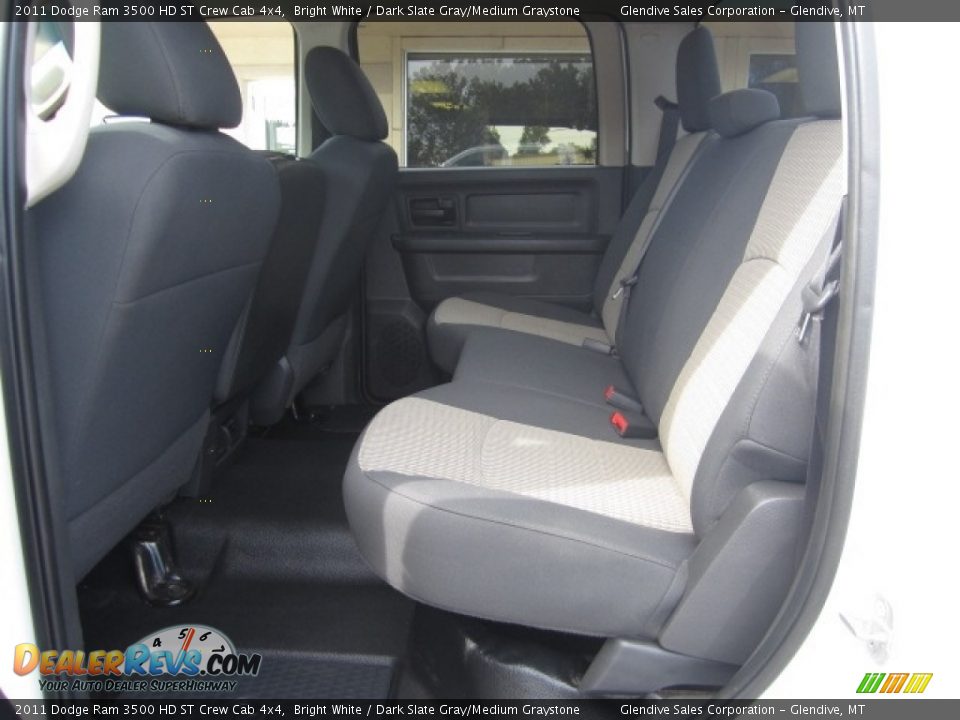 2011 Dodge Ram 3500 HD ST Crew Cab 4x4 Bright White / Dark Slate Gray/Medium Graystone Photo #12