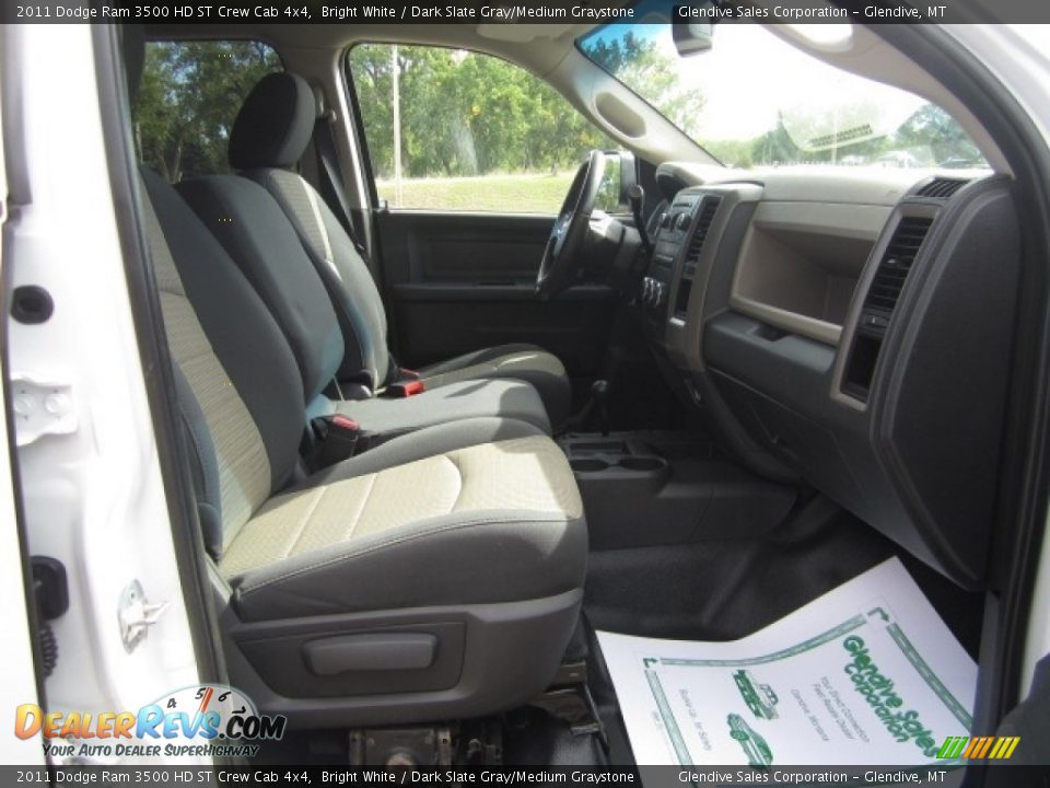 2011 Dodge Ram 3500 HD ST Crew Cab 4x4 Bright White / Dark Slate Gray/Medium Graystone Photo #13