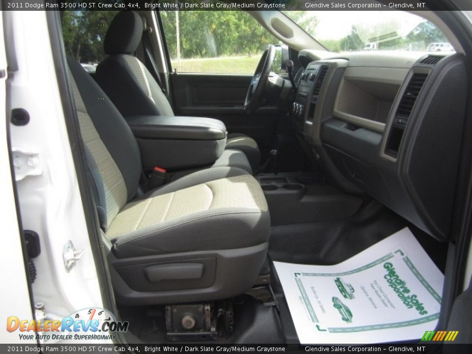 2011 Dodge Ram 3500 HD ST Crew Cab 4x4 Bright White / Dark Slate Gray/Medium Graystone Photo #14