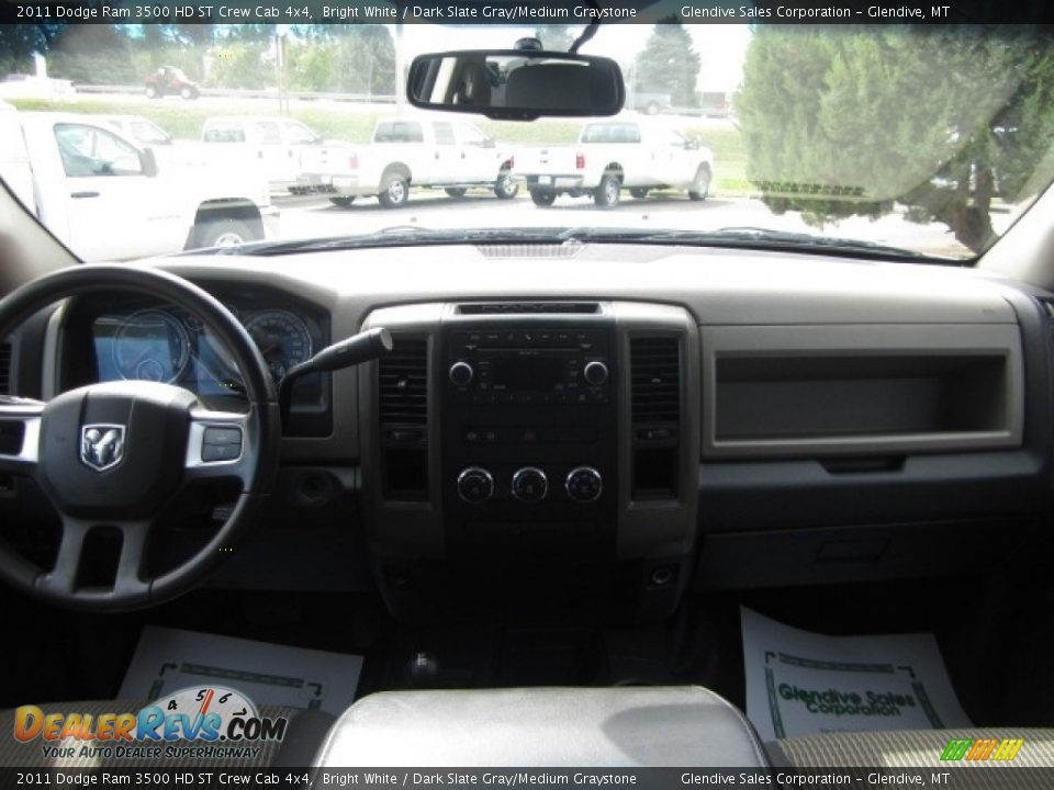 2011 Dodge Ram 3500 HD ST Crew Cab 4x4 Bright White / Dark Slate Gray/Medium Graystone Photo #19