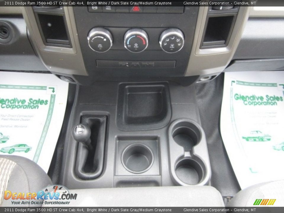 2011 Dodge Ram 3500 HD ST Crew Cab 4x4 Bright White / Dark Slate Gray/Medium Graystone Photo #22