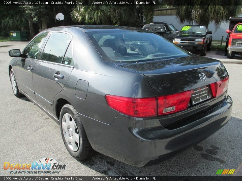 2005 Honda Accord LX Sedan Graphite Pearl / Gray Photo #5