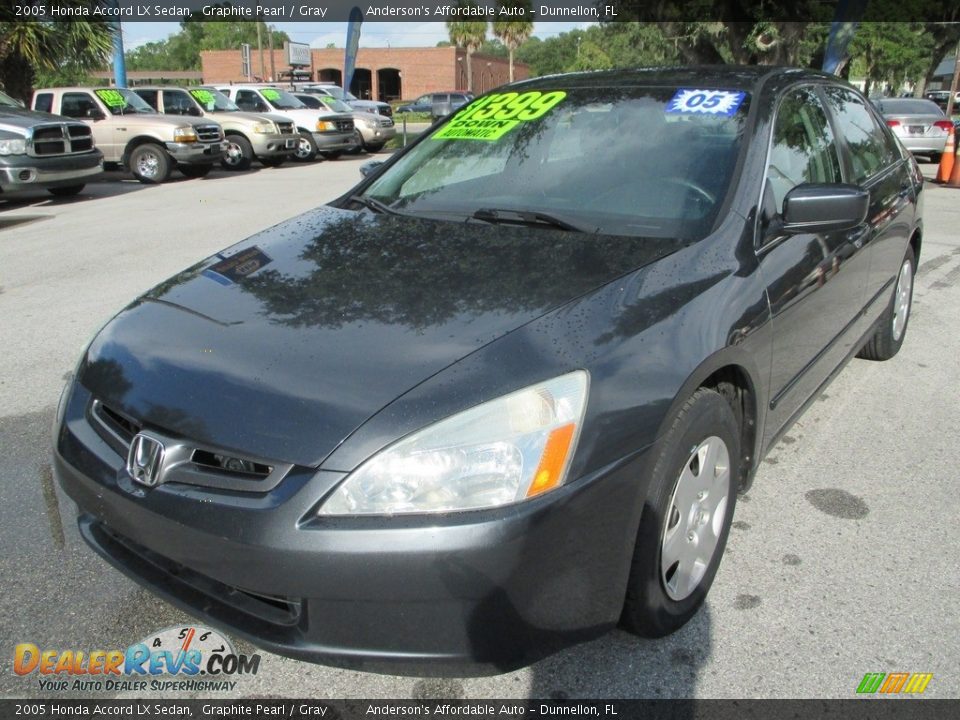 2005 Honda Accord LX Sedan Graphite Pearl / Gray Photo #7