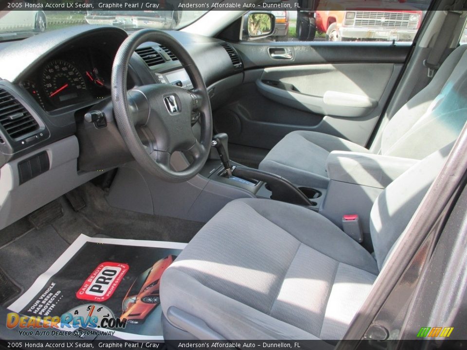 2005 Honda Accord LX Sedan Graphite Pearl / Gray Photo #9