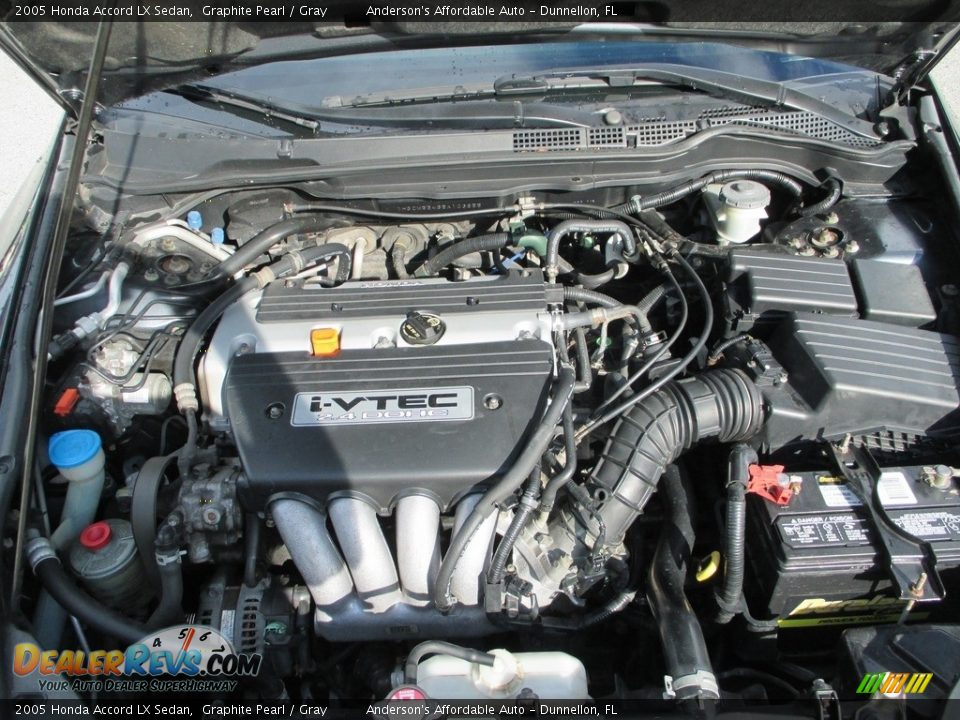 2005 Honda Accord LX Sedan Graphite Pearl / Gray Photo #15