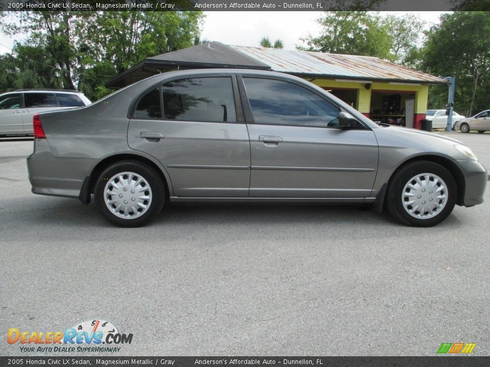 2005 Honda Civic LX Sedan Magnesium Metallic / Gray Photo #2