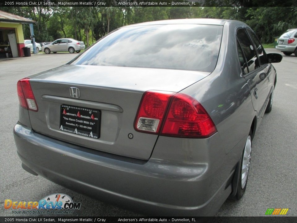 2005 Honda Civic LX Sedan Magnesium Metallic / Gray Photo #3