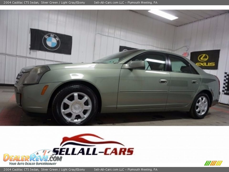 2004 Cadillac CTS Sedan Silver Green / Light Gray/Ebony Photo #1