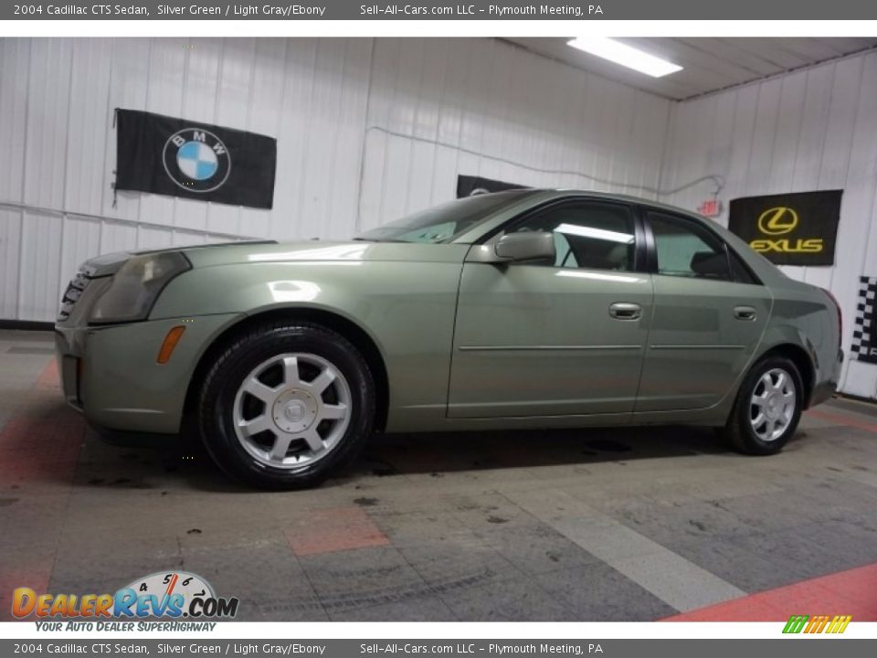 2004 Cadillac CTS Sedan Silver Green / Light Gray/Ebony Photo #2