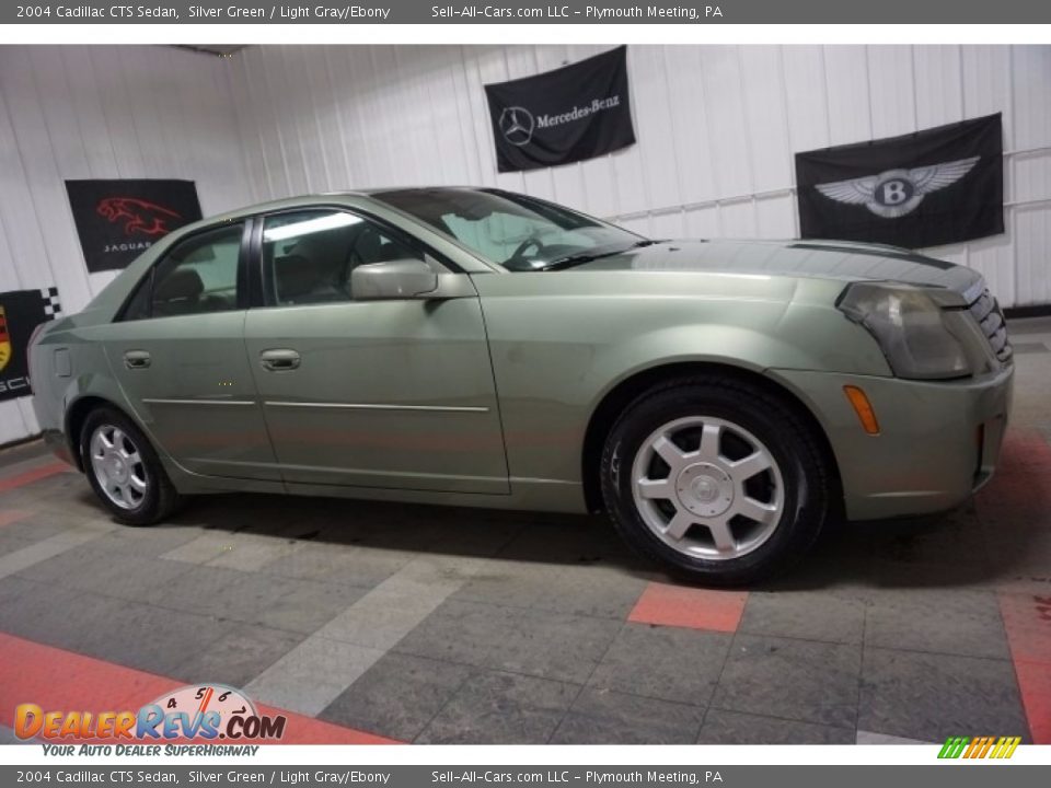 2004 Cadillac CTS Sedan Silver Green / Light Gray/Ebony Photo #6