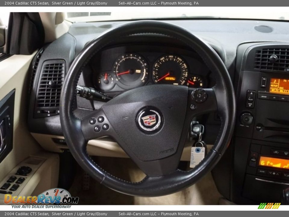2004 Cadillac CTS Sedan Silver Green / Light Gray/Ebony Photo #27