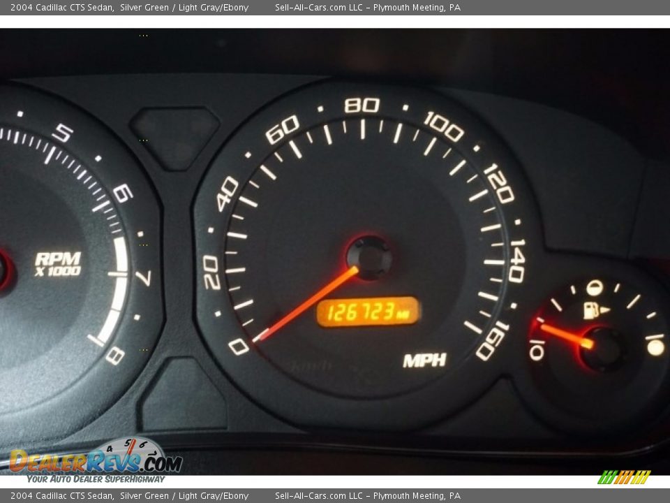 2004 Cadillac CTS Sedan Silver Green / Light Gray/Ebony Photo #33