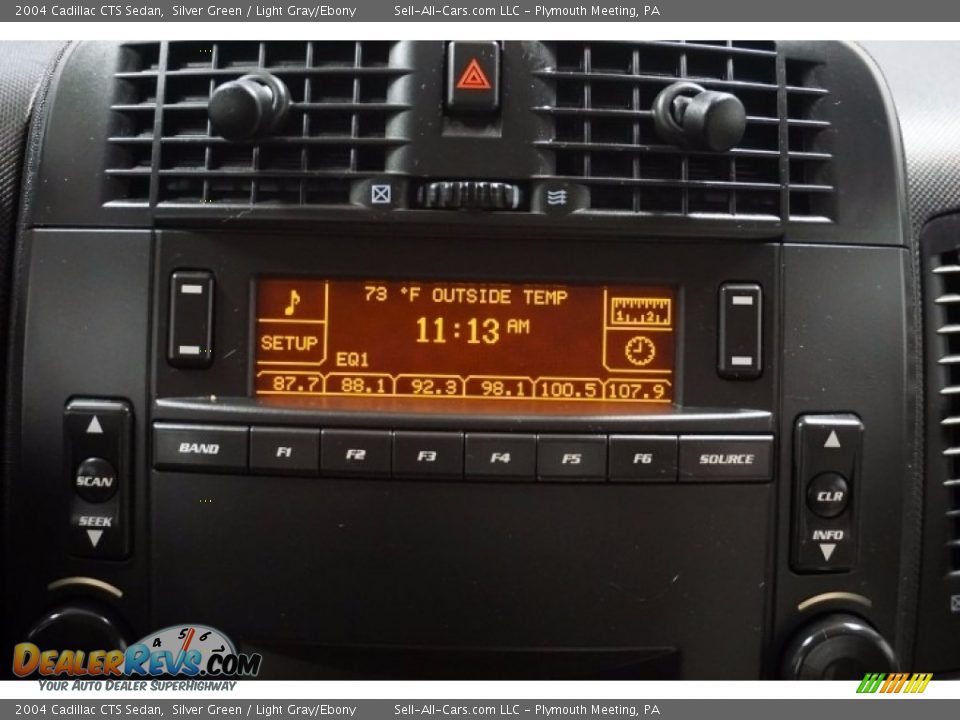 2004 Cadillac CTS Sedan Silver Green / Light Gray/Ebony Photo #35