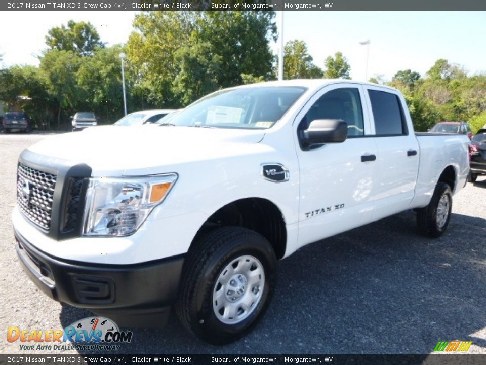 2017 Nissan TITAN XD S Crew Cab 4x4 Glacier White / Black Photo #10
